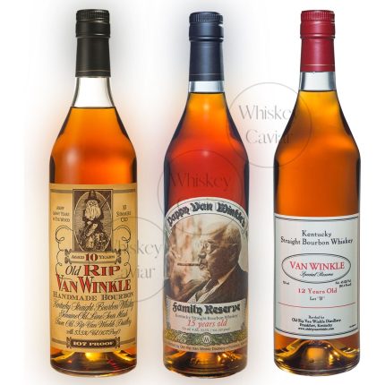 Old RIP Van Winkle 10 Year, Pappy Van Winkle 12 Year Lot B, & Pappy Van Winkle 15 Year