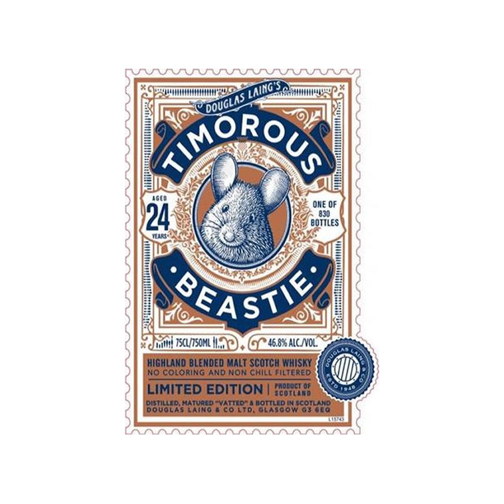 Douglas-Laing-Timorous-Beastie-24-Year-Highland-Malt-Scotch-Whisky Douglas Laing Timorous Beastie 24 Year Highland Malt Scotch Whisky - Image 1