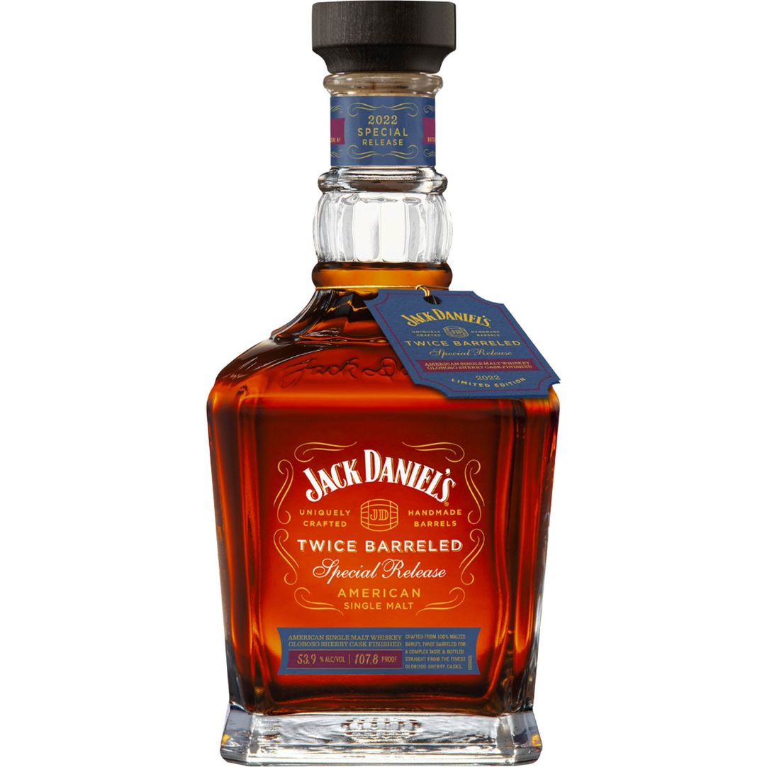 JDtwice Jack Daniel's Twice Barreled 2022 Special Release: American Single Malt Whiskey - Image 1