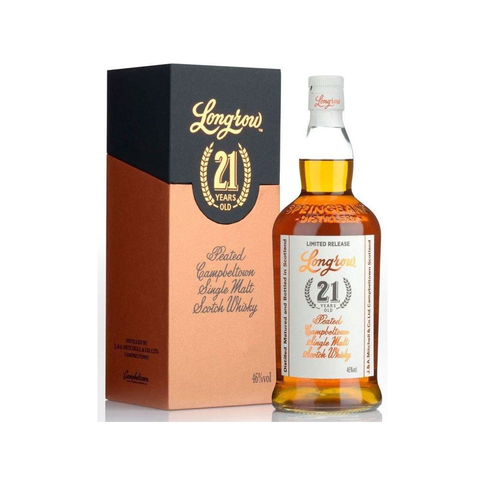 Longrow-21-Year-Peated-Campbeltown-Single-Malt-Scotch-Whisky_2e0e049e-0ad6-459e-a090-42767a2122f2 Longrow 21 Year Peated Campbeltown Single Malt Scotch Whisky - Image 1