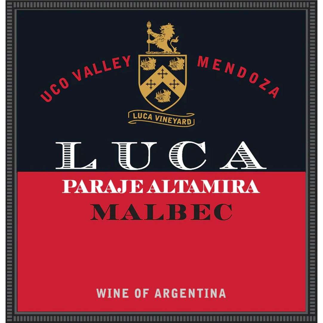 LucaValleDeUcoParajeAltamiraMalbec750ml Luca Valle De Uco Paraje Altamira Malbec 750ml - Image 1
