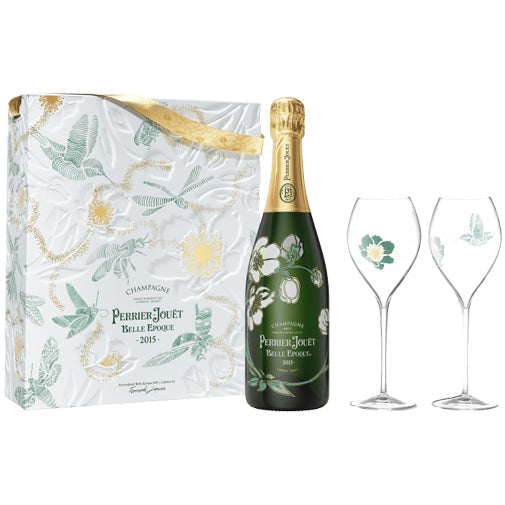 PERRIER Perrier Jouet Belle Epoque Luminous Brut Champagne Kit with 2 Glasses - Image 1