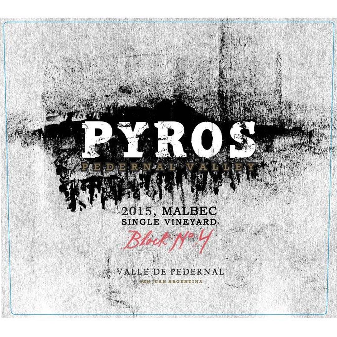PyrosPedernalValleySingleVineyardMalbecBlockNo.4750ml Pyros Pedernal Valley Single Vineyard Malbec Block No. 4 750ml - Image 1