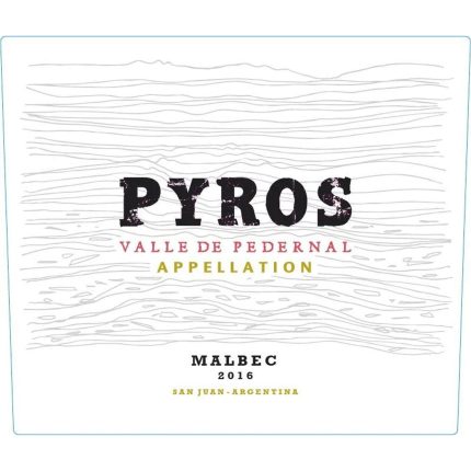 Pyros Valle De Pedernal San Juan Malbec 750ml