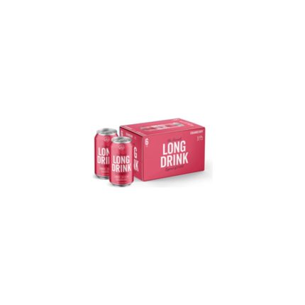 THE LONG DRINK COMPANY CRANBERRY COCKTAIL 6PK