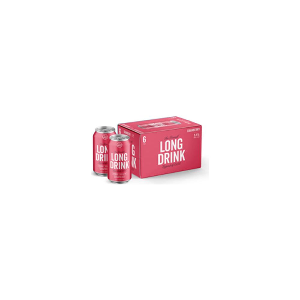 THE-LONG-DRINK-COMPANY-CRANBERRY-COCKTAIL-6PK THE LONG DRINK COMPANY CRANBERRY COCKTAIL 6PK - Image 1