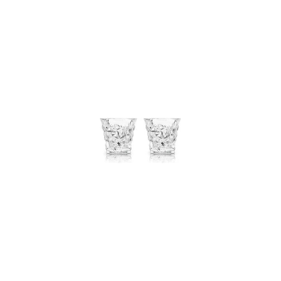 crystalwhiskeyglasses Prism Crystal Whiskey Tumblers by Viski® Set of 2 - Image 1