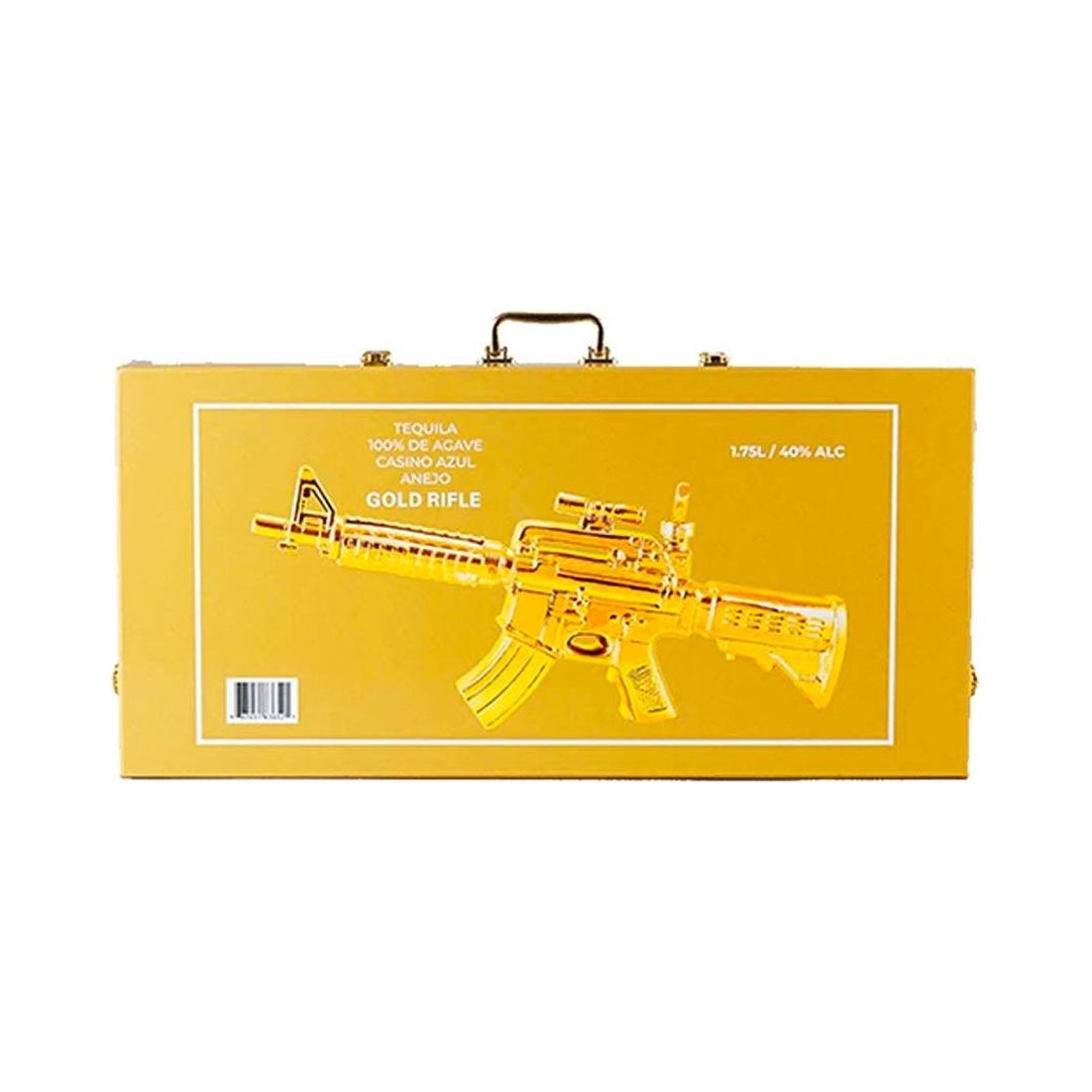 gun Casino Azul Anejo Gold Rifle Tequila 1.75L - Image 1