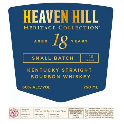 Heaven Hill Heritage Collection 18-Year-Old Barrel Proof Bourbon