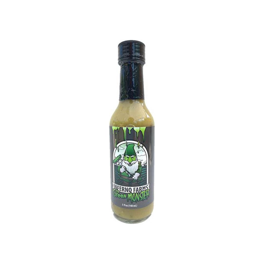 infernofarmshotsauce_a1c3a31e-1716-45b0-a6ed-93bb69bf4ad1 Inferno Farms Green Monster Hot Sauce 5oz - Image 1