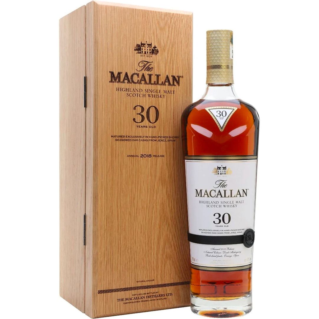 mac30 The Macallan Sherry Oak 30 Year Old Single Malt Scotch Whisky - Image 1