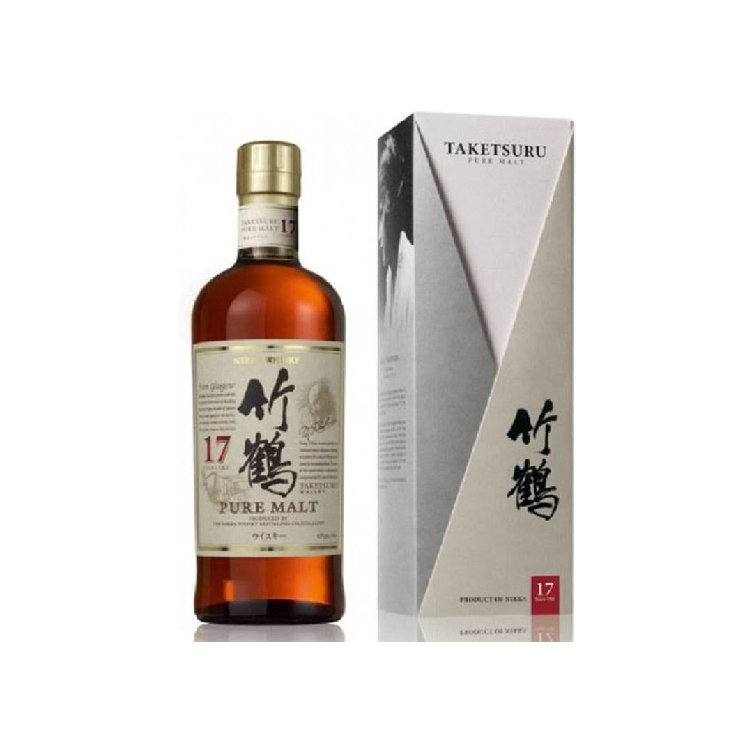 nikkapuremalt_55da18d4-1da3-40a2-bec1-2e7f450ded73 Nikka 17 Year Old Pure Malt Taketsuru Whisky - Image 1