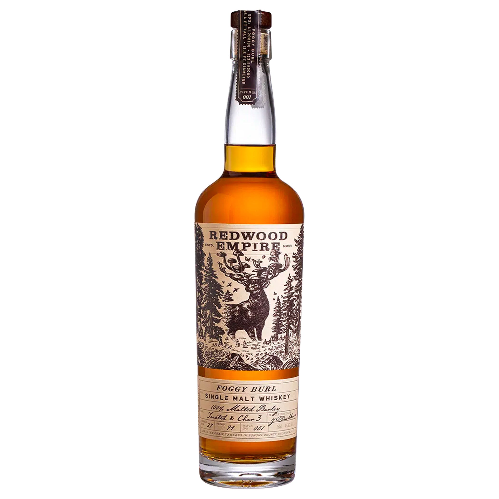 redwood Redwood Empire Foggy Burl Single Malt Whiskey - Image 1