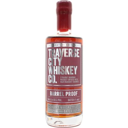 TRAVERSE CITY BARREL PROOF CHERRY BOURBON 750ml