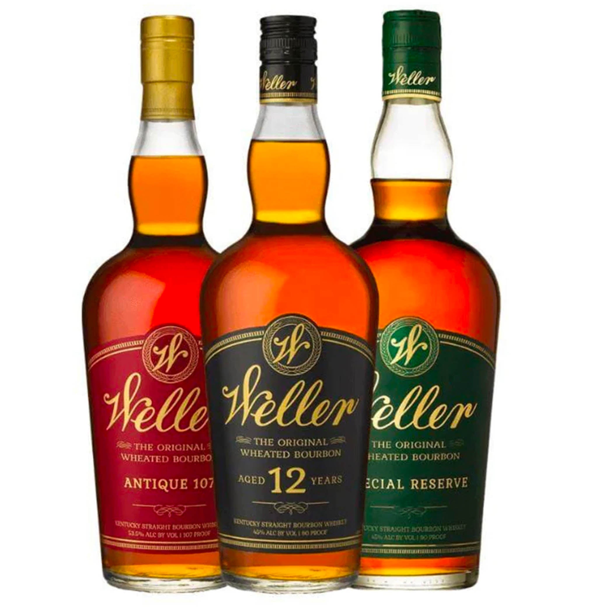 wellers W.L. Weller Special Reserve, 12 Year, & Antique 107 Value Bundle - Image 1